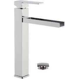 Miscelatore lavabo alto a cascata design moderno remer qubika Remer QC11L