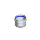 Tappo scarico condensa in alluminio d80 mm sp 1,5 mm per intubamento canne fumarie Idrobric SFUCAL0109TA