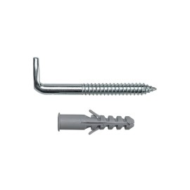 Coppia bulloni per scaldabagno con ganci e tasselli Idrobric T0705