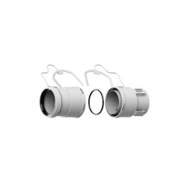 Kit adattatori per tubo flessibile con sistema antisgancio 1 maschio piã¹ 1 femmina Idrobric SCACAL019XX