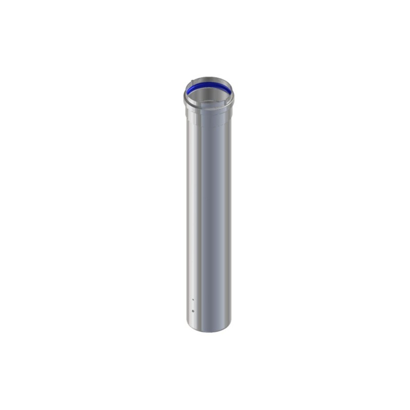 Tubo in alluminio di d 80 mm estruso m/f a triplo labbro in silicone e sp 1,5 mm Idrobric SFUCAL010XXTU