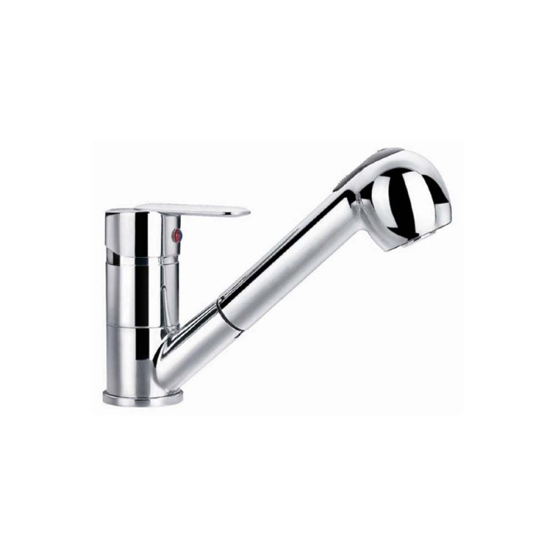 Rubinetto lavello serie ray bocca girevole ed estraibile, cromato Idrobric SCARUB0179CR