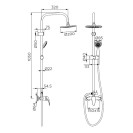 Colonna doccia serie caracas, cromata Idrobric SCACOL0147CR Colonna doccia serie caracas, cromata Idrobric SCACOL0147CR