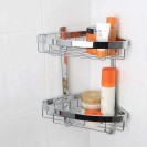 Mensola doccia angolare attractive doppia con appendini Idrobric A111002AN