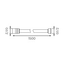 Flessibile doccia in acciaio da 150 cm Idrobric H0240 150 Flessibile doccia in acciaio da 150 cm Idrobric H0240 150