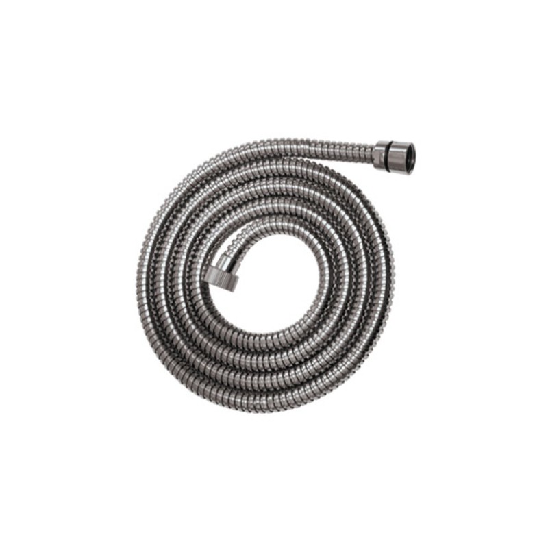 Flessibile doccia in acciaio cm 200 cm doppia aggraffatura, cromato Idrobric H0232 A200