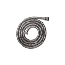 Flessibile doccia in acciaio cm 200 cm doppia aggraffatura, cromato Idrobric H0232 A200