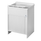 Lavatoio in resina con kit di montaggio 60 x 60 Negrari 4007K