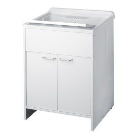 Lavatoio in resina con kit di montaggio 60 x 50 Negrari 9002K