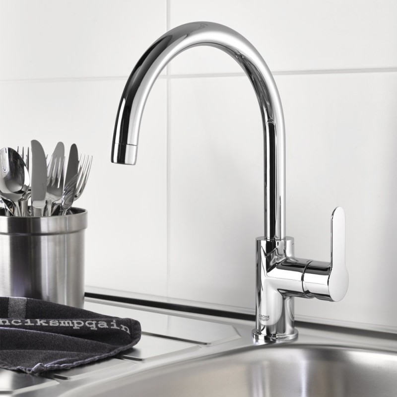Miscelatore grohe per lavello bocca alta serie start edge cromato Grohe SCARUB0540CR