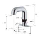 Sensor - miscelatore elettronico con regolatore con basetta Remer SE14B