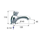 Rubinetto temporizzato per lavabo - serie tempor Remer TE16 Rubinetto temporizzato per lavabo - serie tempor Remer TE16