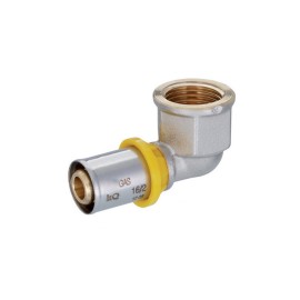 Raccordo curvo femmina a pressare per multistrato gas Idrobric SACGAS008XGF