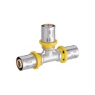 Raccordo a t intermedio a pressare per multistrato gas Idrobric SACGAS010XRT