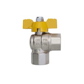 Rubinetto a sfera femminaa squadra con farfalla Idrobric SACGAS0065RG