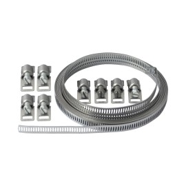 Kit nastro inox l 3 m, 8 cremagliere con adattatori Idrobric K0459 KIT