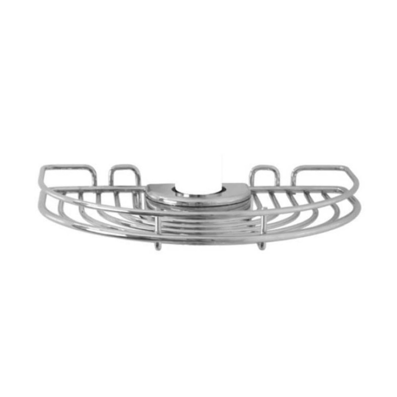Mensola doccia bassa porta oggetti x asta 19-25 mm cromo Idrobric SCAACC0129ME Mensola doccia bassa porta oggetti x asta 19-25 mm cromo Idrobric SCAACC0129ME