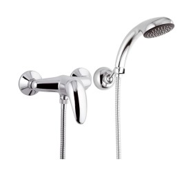 Rubinetto esterno doccia con doccia duplex e leva frontale - serie ten Remer T38