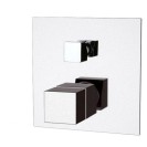 Rubinetto termostatico da incasso con deviatore per vasca-doccia - serie skyline thermo Daniel Rubinetterie SKT612CR