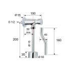 Rubinetto temporizzato a pulsante per orinatoio - serie tempor Remer TE855