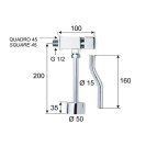 Rubinetto per orinatoio temporizzato a pulsante - serie tempor Remer TE856 Rubinetto per orinatoio temporizzato a pulsante - serie tempor Remer TE856