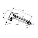Doccetta bidet a pulsante lux in ottone cromato Remer 332OZ