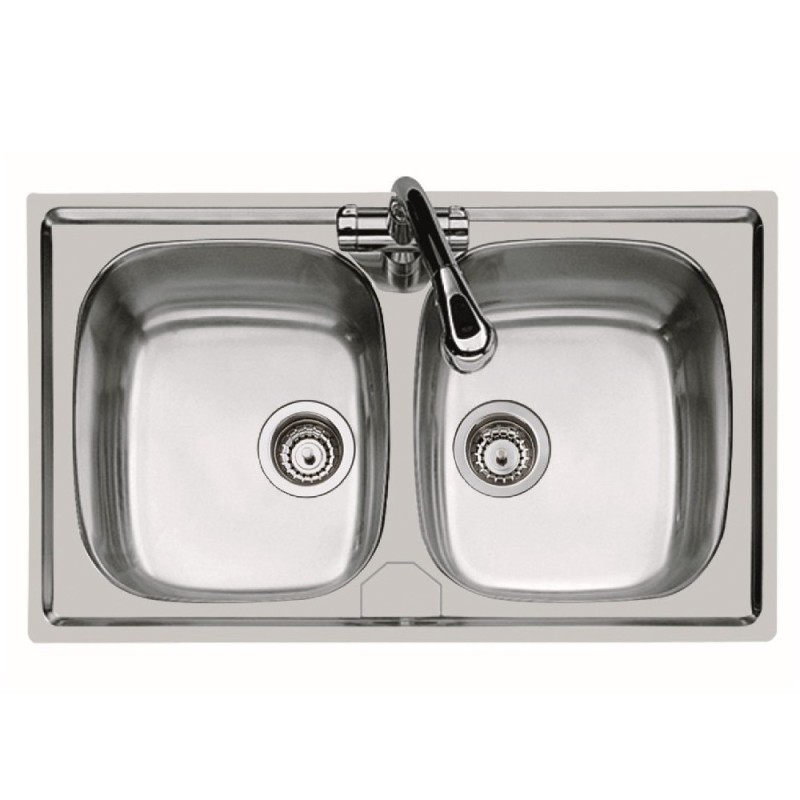 Lavello inox 2 v 86x50 incasso Foster SPA U81021 2