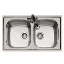 Lavello inox 2 v 86x50 incasso Foster SPA U81021 2
