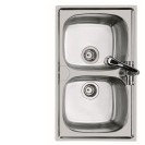 Lavello inox 2 v 86x50 incasso Foster SPA U81021 2