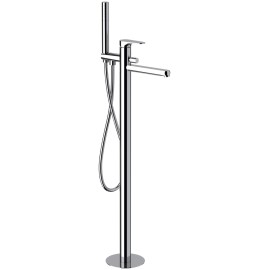 Rubinetto bordo vasca da pavimento, con deviatore e kit doccia - serie class line Remer L08