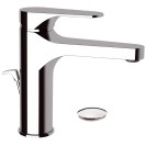 Miscelatore lavabo cromato remer con o senza scarico in ottone class line Remer L11L