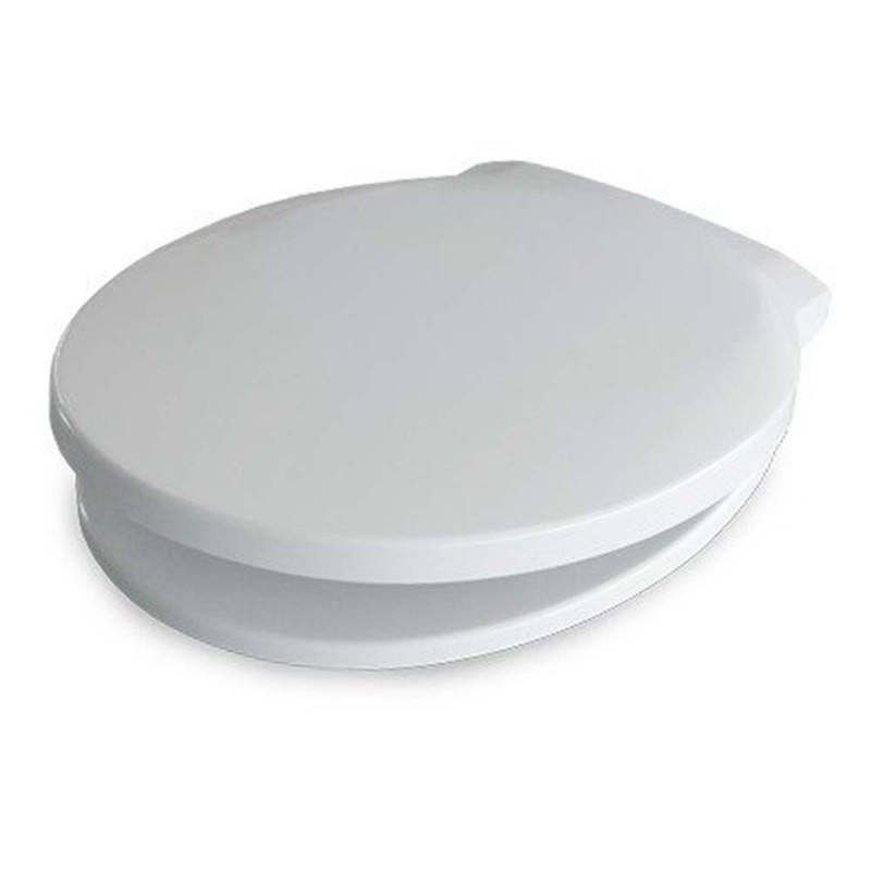 Sedile in termoindurente con cerniere in inox soft close adattabile a serie quarzo Dinoplast SCACER0488SE