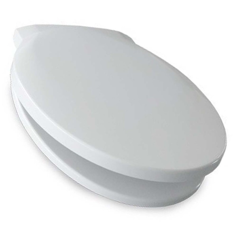 Sedile in termoindurente con cerniere in inox soft close adattabile a serie quarzo Dinoplast SCACER0488SE
