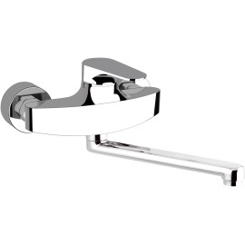 Rubinetto lavello a muro con bocca girevole - serie class line Remer L41