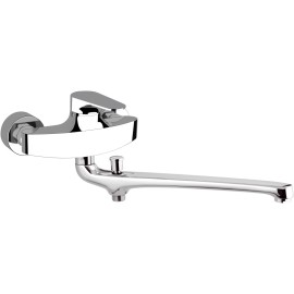 Rubinetto lavabo/vasca con canna fusa lunga - serie class line Remer L46