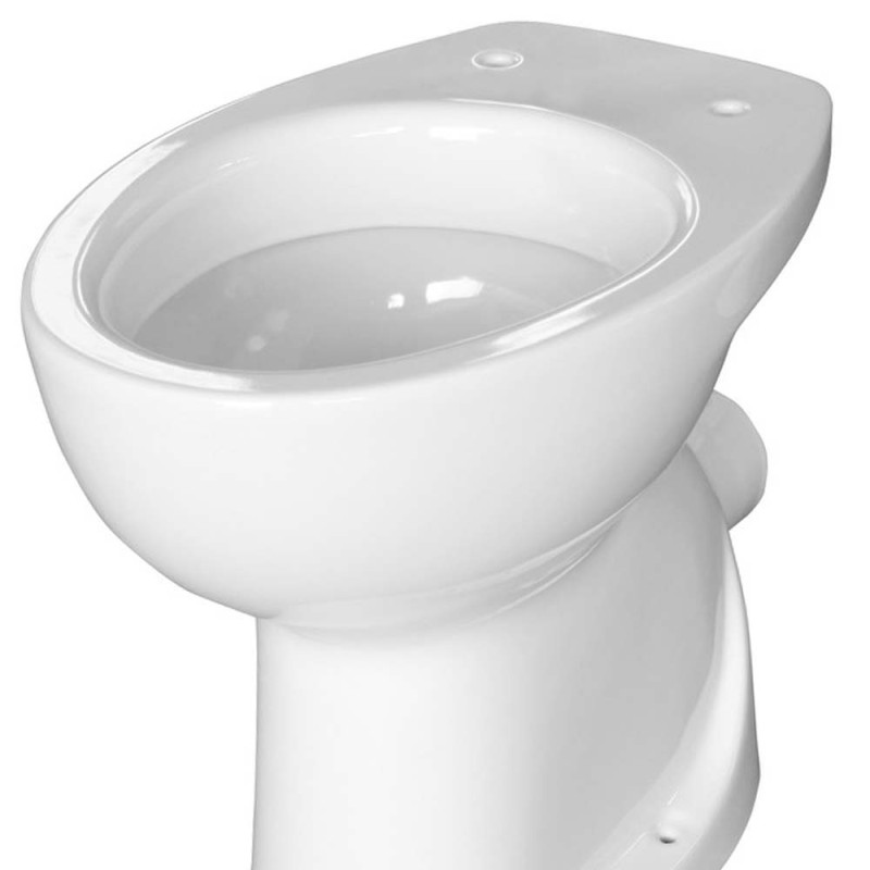 Vaso con scarico a terra e a parete terza età 51 cm con curva tecnica Idrobric SCACER0314VA