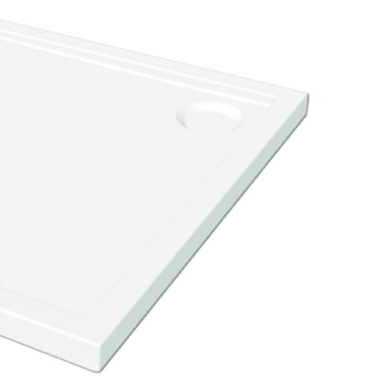 Piatto doccia 90 x 90 h 5 cm acrilico oceano semicircolare Idrobric SCACER0212PD