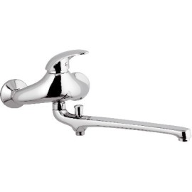 Rubinetto lavabo/vascacon bocca fusa lunga 30 cm - serie ten Remer T46