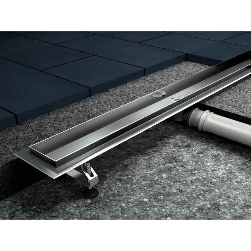 Canalina di scarico 70x9 con griglia removibile in acciaio inox anas Idroclic ICCFD70D