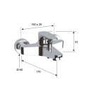 Rubinetto vasca esterno senza set doccia - serie class line Remer L05