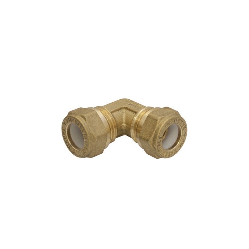 Raccordo curvo doppio a stringere per rame Idrobric CARRAC013XOT