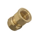 Raccordo diritto femmina  a stringere per rame Idrobric CARRAC015XOT