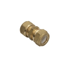 Raccordo diritto doppio a stringere per rame Idrobric CARRAC017XOT