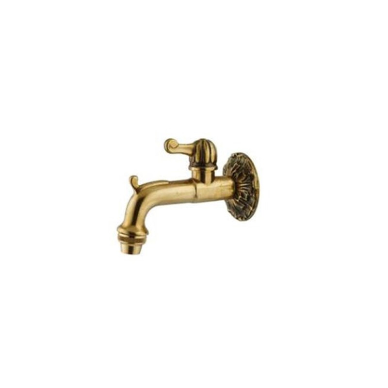 Rubinetto per giardino vitone meccanico 90° bronzato serie impero Idrobric K0882 B