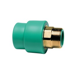 Manicotto diritto mf con inserto ottone filettato in ppr polipropilene verde Idrobric CARRPN00062X