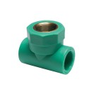Raccordo femmina con inserto ottone filettato in ppr polipropilene verde Idrobric CARRPN00TXXX