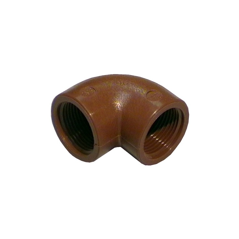 Gomito a 90° ff in pp marrone Idrobric SACRAC04FFGM