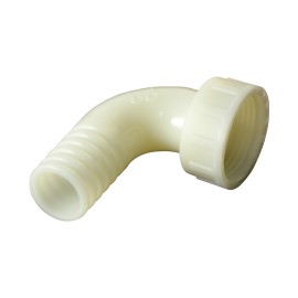 Portagomma curvo in pa a 90° per tubo, con estremità femmina ghiera mobile filettata Idrobric SACRAC0XXXCF