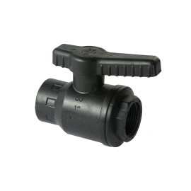 Valvola a sfera in pp femmina o-ring in nbr Idrobric SACVALXX9FIN