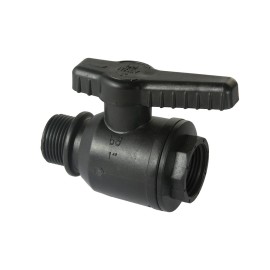 Valvola a sfera in pp maschio o-ring in nbr Idrobric SACVALXX9MIN